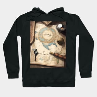 A vintage world map. Hoodie